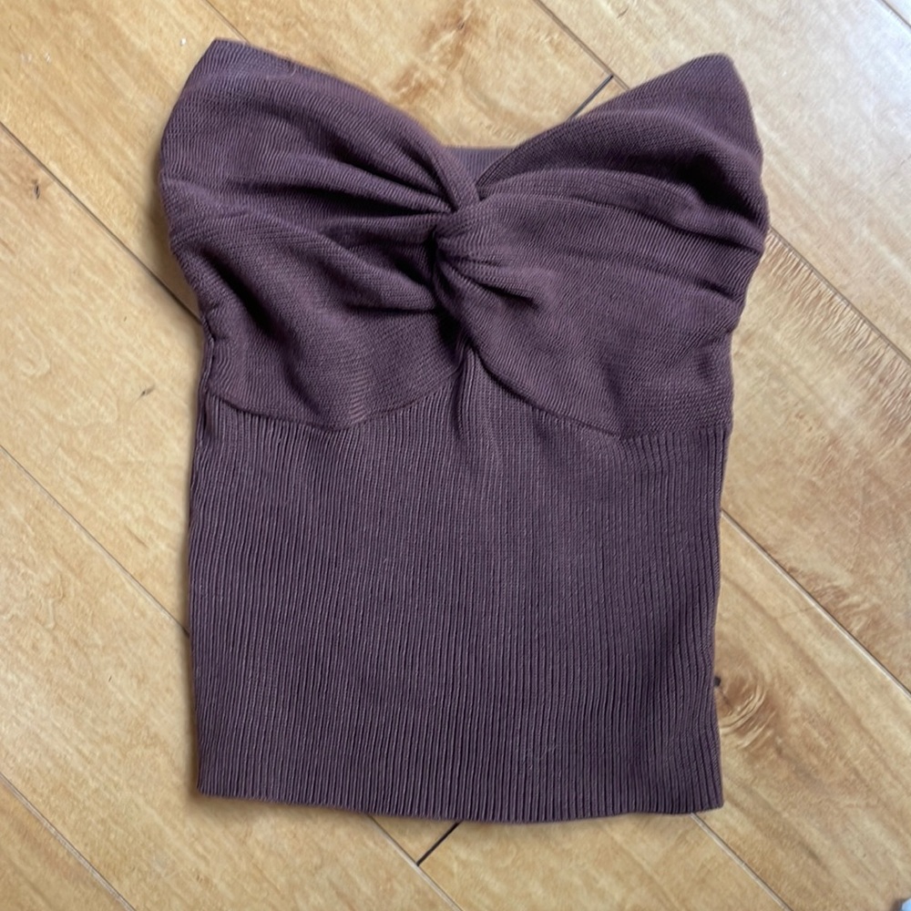*EUC* Brown Knot Tube Top! 🤎